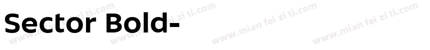 Sector Bold字体转换